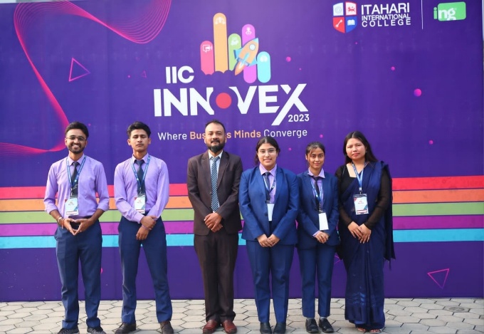 SMC BBA students at the INNOVEX 2023 event