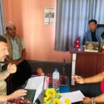 External evaluator meeting with NEWSTEP project representatives at the SMC office