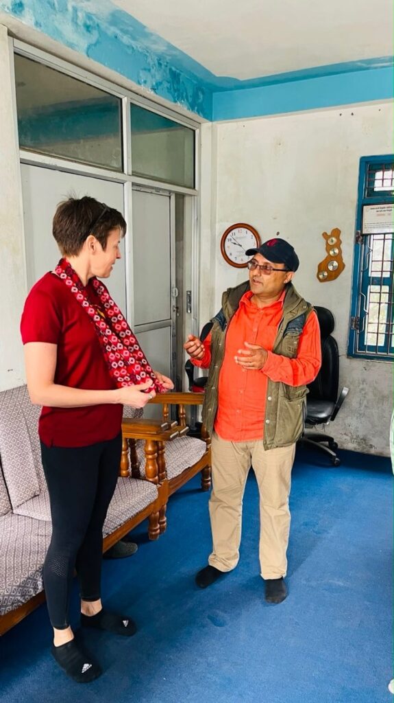 Discussion on the nursing volunteer placement at Sindhuli Hospital