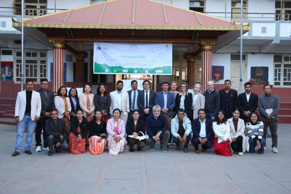 NEWSTEP partners and speakers at the Seminar on Entrepreneurship, Siddhartha Vanasthali Institute, January 2025